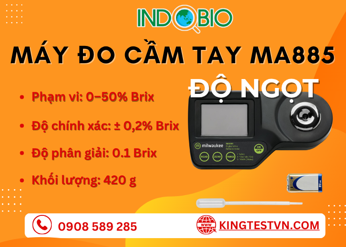 Máy đo độ ngọt Milwaukee MA885
